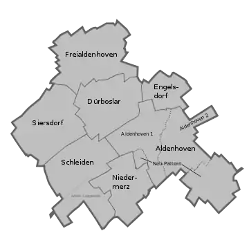 Ortsteile der Gemeinde Aldenhoven