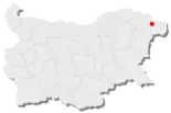 Karte von Bulgarien, Position von General Toschewo hervorgehoben