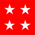 Flagge eines Generals