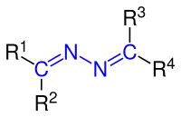Allgemeine Strukturformel der Azine (Hydrazin-Derivate)