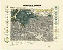Österreichische Geologische Karte, um 1930