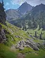 Sommerliche Hochgebirgslandschaft