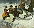 George Luks:Knitting for the Soldiers: High Bridge Park