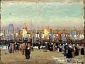 Harbour Scene with Fishing Boats