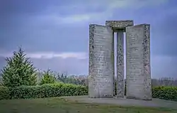 Georgia Guidestones, Blick nach Osten