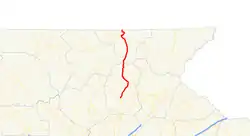 Karte der Georgia State Route 75