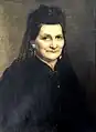 Alte Frau - Öl auf LW