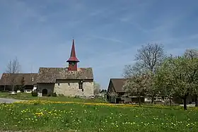 Blick auf Gerlikon mit der Kapelle St. Georg