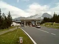 Gerlos Alpenstraße, Mautstelle nahe der Passhöhe