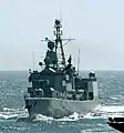Die Fregatte Lübeck (F 214) während des Manövers BALTOPS (2003)