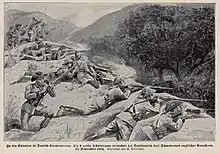 Abbildung zur Schlacht bei Sandfontein aus dem Buch „Der Krieg 1914–19 in Wort und Bild“