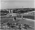 Blick vom Insulaner nach Nordwesten mit Ecke Grazer Damm/Prellerweg, um 1950