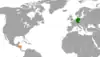Lage von Deutschland und Honduras