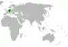 Lage von Deutschland und Malaysia