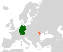 Lage von Deutschland und Moldau
