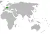 Lage von Deutschland und Tonga