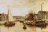 Gerrit van Houten: Damsterdiep in Groningen (1886)