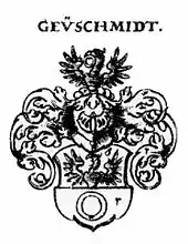 Im Siebmacher um 1700 fälschlich den Geuschmid zugeschrieben: das ursprüngliche Pfinzing-Wappen