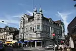 Denkmalgeschütztes Eckgebäude an der Mittelstraße