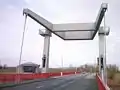 Geversdorf, 1988 gebaute Klappbrücke über die Oste