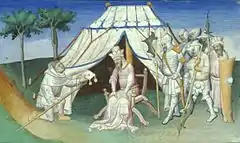 Ghazan fordert 1303 Hethum II. auf, Qutlughschahs Angriff auf Damaskus zu unterstützen
