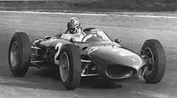 Baghetti im Ferrari 156 beim Großen Preis von Italien 1962