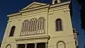 Die Frontseite der restaurierten Taxiarchen-Kirche (2017)
