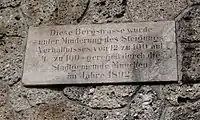 Gedenktafel