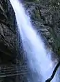 Brücke unter einem der Giessbachfälle