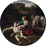 Angelica pflegt Medoro, Öl auf Leinwand, Privatbesitz, 1647
