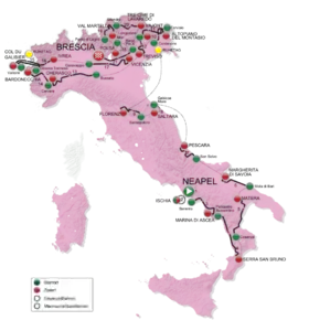 Karte Giro d’Italia 2013