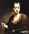 Giulia Lama: Selbstporträt, um 1725, Öl auf Leinwand, 73,0 × 60,5 cm, Uffizien, Florenz