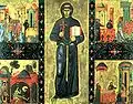 Giunta Pisano: Der Hl. Franziskus von Assisi, ca. 1270. Rom, Museum des Vatikan (Pinacoteca)