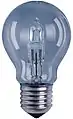 Halogen-Xenon-Lampe mit E27-Sockel, 42 W – blauer Kolben mit Tageslichtkorrekturfilter