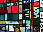 Glasfenster 1973. Von Max Sulzbachner (1904–1985). Pfarrkirche Oberwil in Zullwil