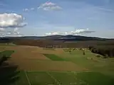 Der Große Feldberg ist von vielen Stellen Südhessens aus zu sehen.