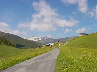 Der Glaspass mit Blick in Richtung Westen
