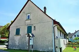 Alte Mühle von 1675 gegenüber dem abgebrochenen Haus des Oheims von Gottfried Keller