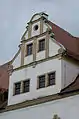 Zwerchhaus des Ostflügels mit Voluten, wohl um 1604 entstanden