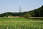 Die Trassen der Gas- und Ölpipelines liegen im Gleinztal bei Unterbergla parallel