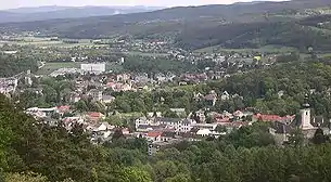 Blick vom Eichberg auf Gloggnitz