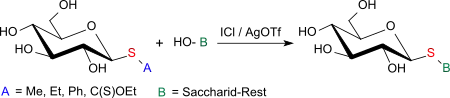 O-Glycosylierung von Thioglycosiden mit Iodchlorid-AgOTf