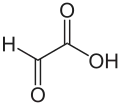 Strukturformel von Glyoxylsäure