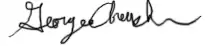 Unterschrift von George Church