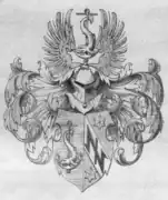 Das Wappen der Familie Gmelin in Moriz Gmelins Stammbaum der Familie Gmelin
