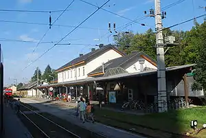 Ansicht des Bahnhofes vor dem Umbau