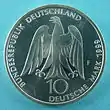 10 DM-Münze Rückseite