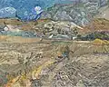 Vincent van Gogh: Landschaft bei Saint-Rémy