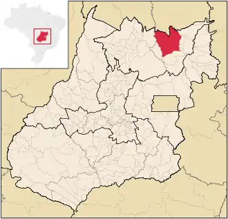 Lage von Cavalcante in Goiás
