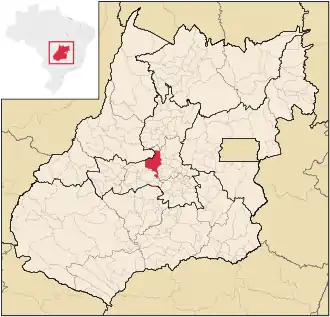 Lage von Itaberaí in Goiás